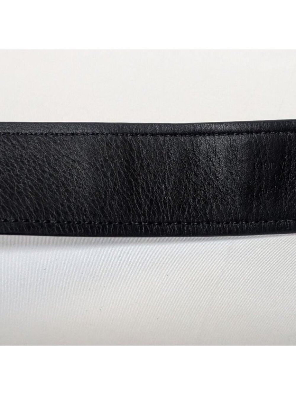 ★SOLD★ Louis Vuitton Ceinture Belt Logo Nylon Leather Blue - Picture 7 of 8